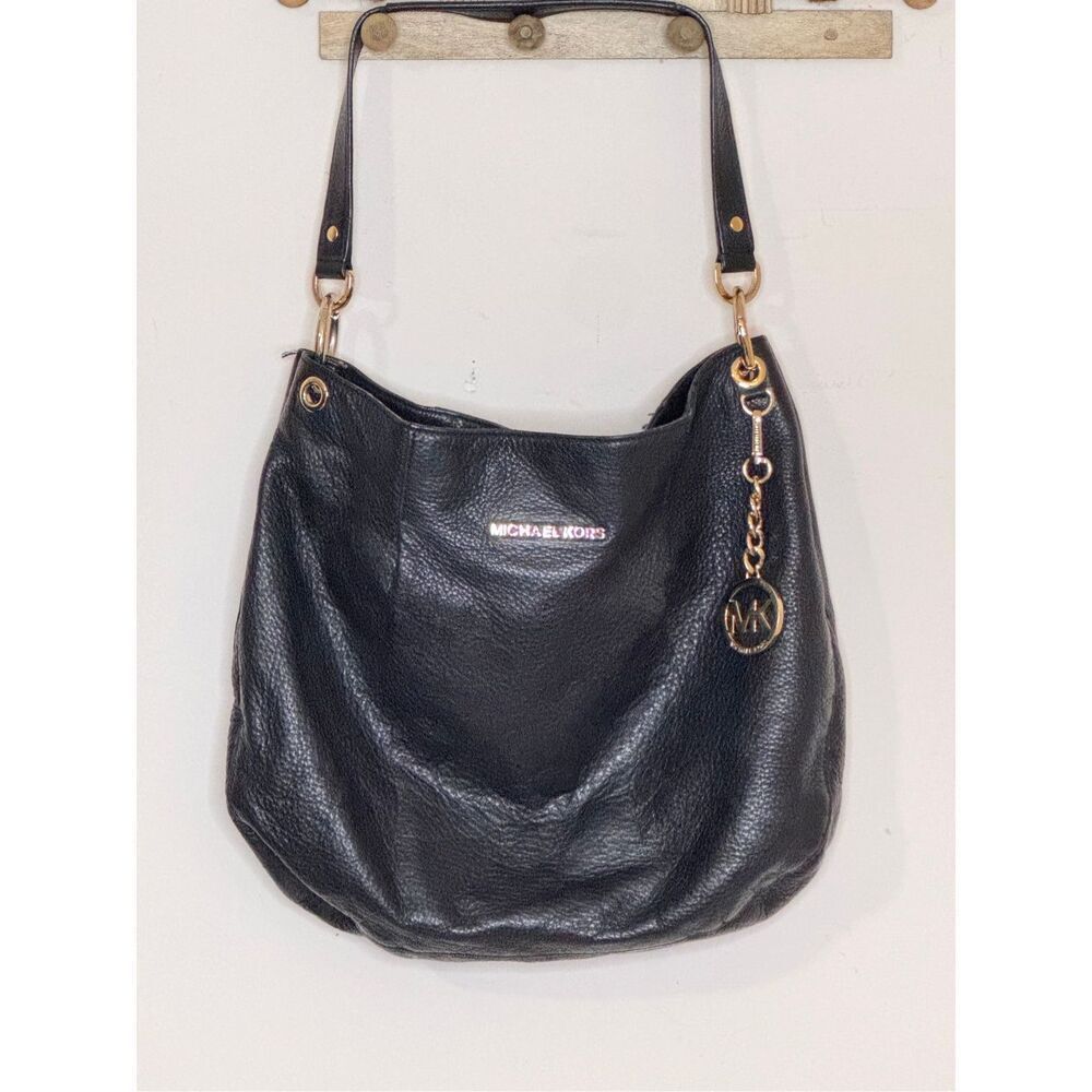 Michael Kors Classic Black  Slouchy Leather Shoulder Bag